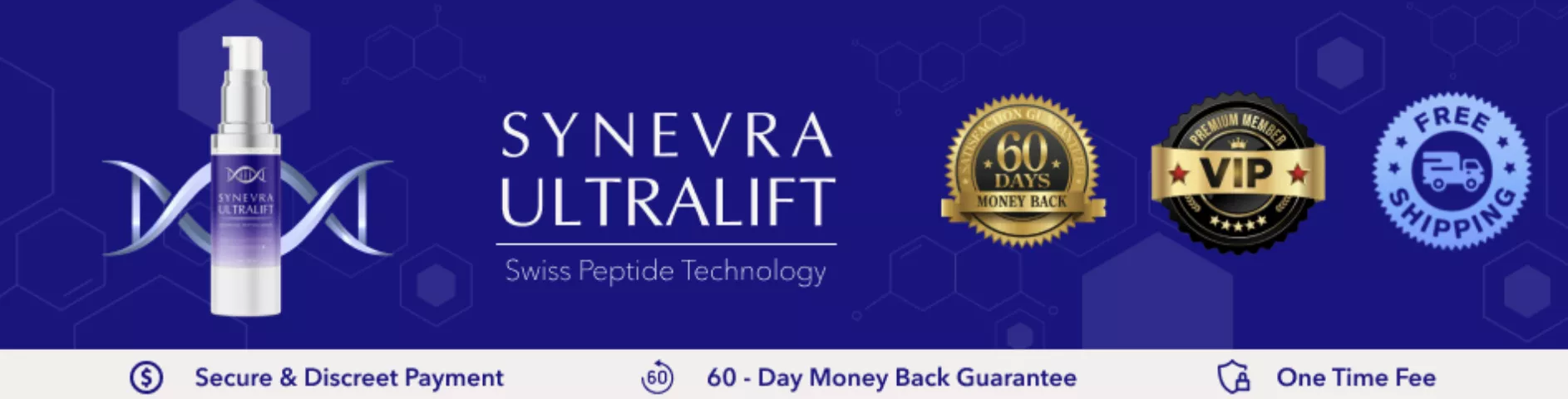 Synevra UltraLift Swiss Peptide Technology - Secure Payment, 60-Day Guarantee, One Time Fee