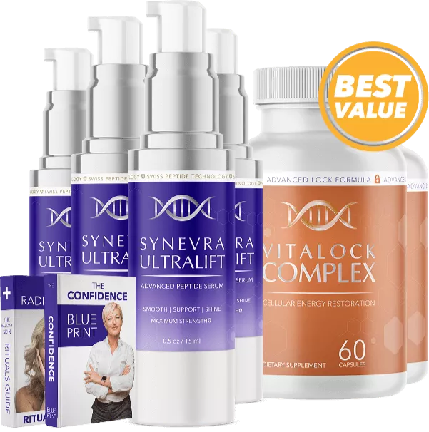 Synevra UltraLift Swiss Peptide Serum bottle